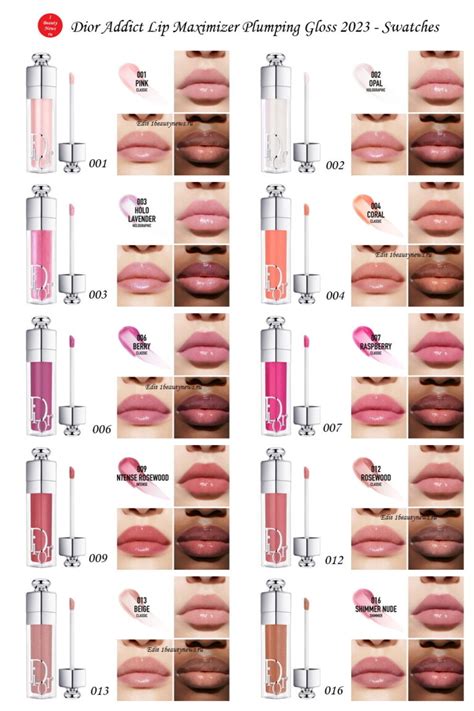 dior lip maximizer erfahrung|Dior lip gloss color chart.